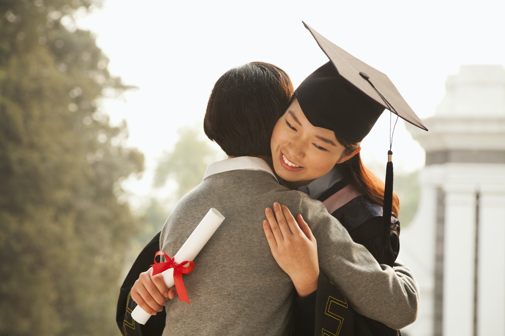 Mother and Graduate Hug